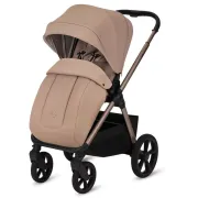 Carucior 2 in 1, Lionelo, Carmine, Parte sport si Landou anti-reflux, Salteluta ventilata, Reglare spatar, Suport de picioare, Maner reglabil, Sustine 22 kg, Cu accesorii, 0 luni+, Bej BYNLO-CARMINE_2IN1_BEIGE_SAND