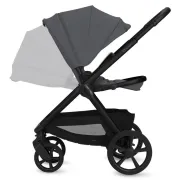 Carucior 2 in 1, Lionelo, Carmine, Parte sport si Landou anti-reflux, Salteluta ventilata, Reglare spatar, Suport de picioare, Maner reglabil, Sustine 22 kg, Cu accesorii, 0 luni+, Gri BYNLO-CARMINE_2IN1_GREY_STONE