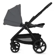 Carucior 2 in 1, Lionelo, Carmine, Parte sport si Landou anti-reflux, Salteluta ventilata, Reglare spatar, Suport de picioare, Maner reglabil, Sustine 22 kg, Cu accesorii, 0 luni+, Gri BYNLO-CARMINE_2IN1_GREY_STONE