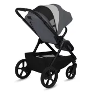 Carucior 2 in 1, Lionelo, Carmine, Parte sport si Landou anti-reflux, Salteluta ventilata, Reglare spatar, Suport de picioare, Maner reglabil, Sustine 22 kg, Cu accesorii, 0 luni+, Gri BYNLO-CARMINE_2IN1_GREY_STONE