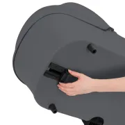 Carucior 2 in 1, Lionelo, Carmine, Parte sport si Landou anti-reflux, Salteluta ventilata, Reglare spatar, Suport de picioare, Maner reglabil, Sustine 22 kg, Cu accesorii, 0 luni+, Gri BYNLO-CARMINE_2IN1_GREY_STONE