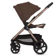 Carucior 2 in 1, Lionelo, Carmine, Parte sport si Landou anti-reflux, Salteluta ventilata, Reglare spatar, Suport de picioare, Maner reglabil, Sustine 22 kg, Cu accesorii, 0 luni+, Maro BYNLO-CARMINE_2IN1_BROWN_CHOCOLATE