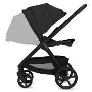 Carucior 2 in 1, Lionelo, Carmine, Parte sport si Landou anti-reflux, Salteluta ventilata, Reglare spatar, Suport de picioare, Maner reglabil, Sustine 22 kg, Cu accesorii, 0 luni+, Negru BYNLO-CARMINE_2IN1_BLACK_ONYX