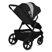 Carucior 2 in 1, Lionelo, Carmine, Parte sport si Landou anti-reflux, Salteluta ventilata, Reglare spatar, Suport de picioare, Maner reglabil, Sustine 22 kg, Cu accesorii, 0 luni+, Negru BYNLO-CARMINE_2IN1_BLACK_ONYX
