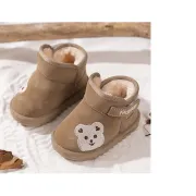 Cizme maro teddy, superbaby, piele ecologica, maro ad26