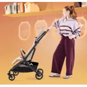Joie - carucior ultracompact porto cashew, compatibil bagaj de cabina, pliere automata, de la nastere pana la 22 kg bbbs2501bacsw000