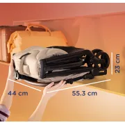 Joie - carucior ultracompact porto cashew, compatibil bagaj de cabina, pliere automata, de la nastere pana la 22 kg bbbs2501bacsw000