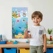 Set creativ mare cu abtibilduri  - lumea subacvatica