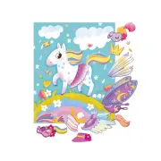 Set cu abtibilduri reutilizabile - decoreaza unicornul