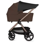 Carucior 2 in 1, Lionelo, Carmine, Parte sport si Landou anti-reflux, Salteluta ventilata, Reglare spatar, Suport de picioare, Maner reglabil, Sustine 22 kg, Cu accesorii, 0 luni+, Maro BYNLO-CARMINE_2IN1_BROWN_CHOCOLATE