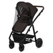 Carucior 3 in 1, Lionelo, Amber, Cadru aluminiu, Cu landou intarit si salteluta moale, Cu scoica auto testata ADAC, Reversibil, Cu accesorii, Geanta parinti, Pana la 22 kg, Maro BYNLO-AMBER_3IN1_BROWN_CHOCOLATE