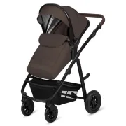 Carucior 3 in 1, Lionelo, Amber, Cadru aluminiu, Cu landou intarit si salteluta moale, Cu scoica auto testata ADAC, Reversibil, Cu accesorii, Geanta parinti, Pana la 22 kg, Maro BYNLO-AMBER_3IN1_BROWN_CHOCOLATE