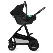 Carucior 3 in 1, Lionelo, Amber, Cadru aluminiu, Cu landou intarit si salteluta moale, Cu scoica auto testata ADAC, Reversibil, Cu accesorii, Geanta parinti, Pana la 22 kg, Verde BYNLO-AMBER_3IN1_GREEN_FOREST