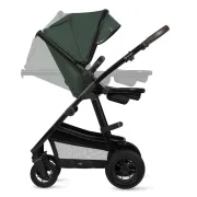 Carucior 3 in 1, Lionelo, Amber, Cadru aluminiu, Cu landou intarit si salteluta moale, Cu scoica auto testata ADAC, Reversibil, Cu accesorii, Geanta parinti, Pana la 22 kg, Verde BYNLO-AMBER_3IN1_GREEN_FOREST