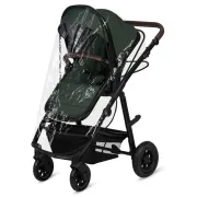 Carucior 3 in 1, Lionelo, Amber, Cadru aluminiu, Cu landou intarit si salteluta moale, Cu scoica auto testata ADAC, Reversibil, Cu accesorii, Geanta parinti, Pana la 22 kg, Verde BYNLO-AMBER_3IN1_GREEN_FOREST