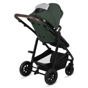 Carucior 3 in 1, Lionelo, Amber, Cadru aluminiu, Cu landou intarit si salteluta moale, Cu scoica auto testata ADAC, Reversibil, Cu accesorii, Geanta parinti, Pana la 22 kg, Verde BYNLO-AMBER_3IN1_GREEN_FOREST