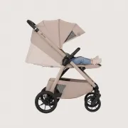 Carucior sport, Lionelo, Bett, Compact, Pliere rapida cu o mana, Copertina impermeabila UPF50+, Cu organizator ThermBag si accesorii, 6-48 luni, Sustine 22 kg, Bej Sand BYNLO-BETT_BEIGE_SAND