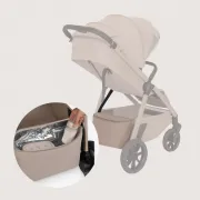 Carucior sport, Lionelo, Bett, Compact, Pliere rapida cu o mana, Copertina impermeabila UPF50+, Cu organizator ThermBag si accesorii, 6-48 luni, Sustine 22 kg, Bej Sand BYNLO-BETT_BEIGE_SAND