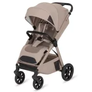 Carucior sport, Lionelo, Bett, Compact, Pliere rapida cu o mana, Copertina impermeabila UPF50+, Cu organizator ThermBag si accesorii, 6-48 luni, Sustine 22 kg, Bej Sand BYNLO-BETT_BEIGE_SAND
