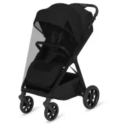 Carucior sport, Lionelo, Bett, Compact, Pliere rapida cu o mana, Copertina impermeabila UPF50+, Cu organizator ThermBag si accesorii, 6-48 luni, Sustine 22 kg, Black Onyx BYNLO-BETT_BLACK_ONYX