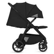 Carucior sport, Lionelo, Bett, Compact, Pliere rapida cu o mana, Copertina impermeabila UPF50+, Cu organizator ThermBag si accesorii, 6-48 luni, Sustine 22 kg, Black Onyx BYNLO-BETT_BLACK_ONYX