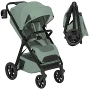 Carucior sport, Lionelo, Bett, Compact, Pliere rapida cu o mana, Copertina impermeabila UPF50+, Cu organizator ThermBag si accesorii, 6-48 luni, Sustine 22 kg, Green Sage BYNLO-BETT_GREEN_SAGE
