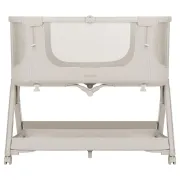 Patut co-sleeper, Lionelo, Evo Luna, 2 in 1, Cu laterala culisanta, Cu setare unghiulara, Cu roti, Reglabil in 6 pozitii pe inaltime, Bej BYNLO-LUNA_EVO_BEIGE_SAND