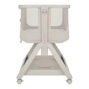 Patut co-sleeper, Lionelo, Evo Luna, 2 in 1, Cu laterala culisanta, Cu setare unghiulara, Cu roti, Reglabil in 6 pozitii pe inaltime, Bej BYNLO-LUNA_EVO_BEIGE_SAND