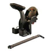 Scaun bicicleta copii Deluxe, Pozitie montare Centru, 15 Kg  WeeRide WR03 BBJWR03_Negru/Maro