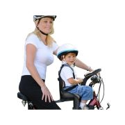 Scaun bicicleta copii Deluxe, Pozitie montare Centru, 15 Kg  WeeRide WR03 BBJWR03_Negru/Maro