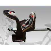 Scaun bicicleta copii Deluxe, Pozitie montare Centru, 15 Kg  WeeRide WR03 BBJWR03_Negru/Maro