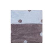 Paturica bebelusi Bumbac Buline 75x100 Womar Zaffiro AN-KBB-01 BBJAN-KBB-01_Albastru/Gri