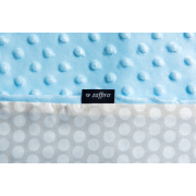 Paturica bebelusi Minky 75x100 Womar Zaffiro AN-MK-01 BBJAN-MK-01_Albastru Deschis/Gri/Alb