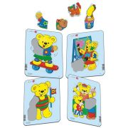 Set 4 Puzzle-uri Ursuleti, 5 piese Larsen LRY1 - BBJLRY1_Initiala