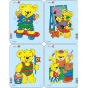 Set 4 Puzzle-uri Ursuleti, 5 piese Larsen LRY1 - BBJLRY1_Initiala