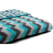 Paturica bebelusi Bumbac Zigzag 75x100 Womar Zaffiro AN-KBZ-01 BBJAN-KBZ-01_Turcoaz/Gri Inchis/Gri Deschis