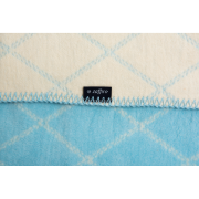 Paturica bebelusi Bumbac Romburi 75x100 Womar Zaffiro AN-KBR-01 BBJAN-KBR-01_Albastru/Bej
