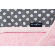 Prosop de baie cu broderie Elefant 80x80 Womar Zaffiro AN-ZE-80 BBJAN-ZE-80_Roz/Gri