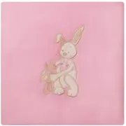 Paturica bebelusi cu Broderie Polar Fleece 90 x 80 cm Womar Zaffiro PT-PF-01 BBJPT-PF-01_Roz Inchis