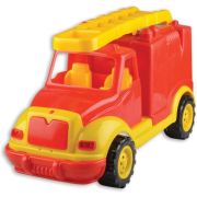 Masina pompieri 43 cm cu 38 piese constructie, in cutie Ucar Toys UC85 BBJUC85_Initiala