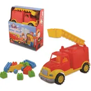 Masina pompieri 30 cm cu 36 piese constructie, in cutie Ucar Toys UC102 BBJUC102_Initiala
