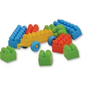 Masina pompieri 30 cm cu 36 piese constructie, in cutie Ucar Toys UC102 BBJUC102_Initiala