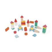 Janod - Set de constructie Kubix cu 40 de cuburi - J08074