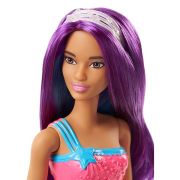 BARBIE SIRENA CURCUBEU CU PAR PURPURIU - FJC89-FJC90 - VRNFJC89-FJC90