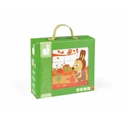 Janod - 9 cuburi cu animale - J02802