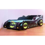 PAT 2 COPII BATMOBIL 3D (BATMAN) CU LUMINI SI SOMIERA PENTRU SALTEA 200X140 CM - COS8000