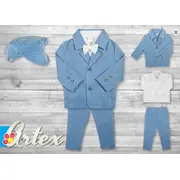 Costum pentru bebelusi - Set complet Baby Blue - Art012.0-3 luni