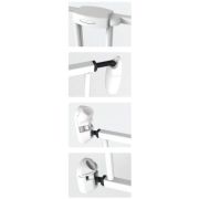 Poarta de siguranta extensibila Noma, 62 – 102 cm, metal negru, N93330