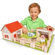 Ferma din lemn eichhorn 51x36x17 cm cu accesorii hubs100004308