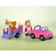 Papusa simba evi love 12 cm evi horse trailer cu masina, trailer si calut hubs105737460